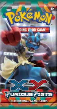 pokemon pokemon booster packs xy furious fists booster pack lucario art
