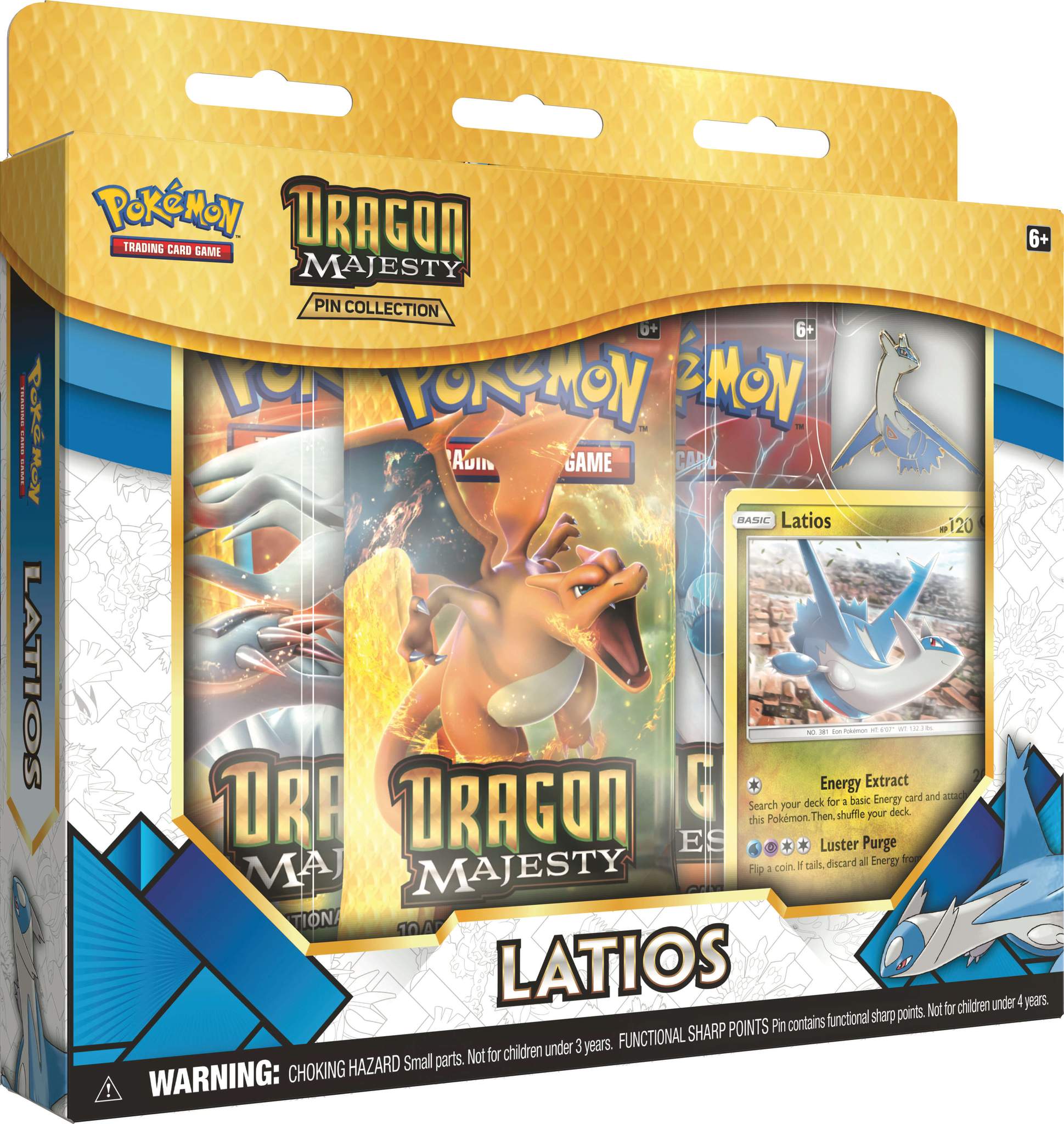 Dragon Majesty Latios Pin Collection Box