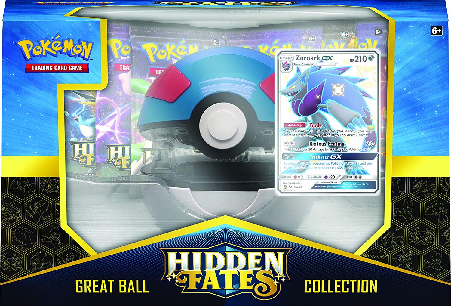 Hidden Fates Pokéball Collection - Shiny Zoroark GX