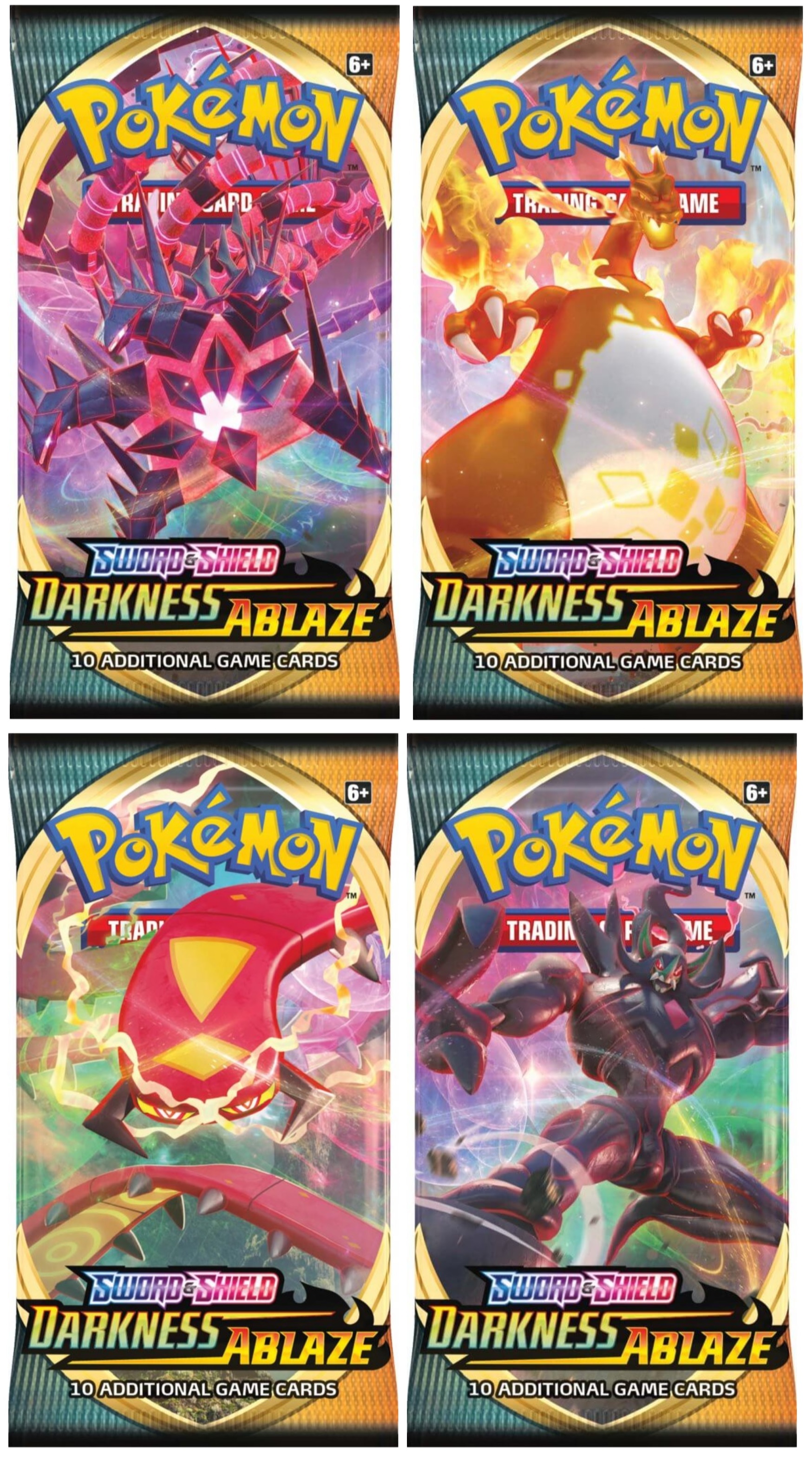 Sword & Shield -  Darkness Ablaze Booster Pack - Each Art