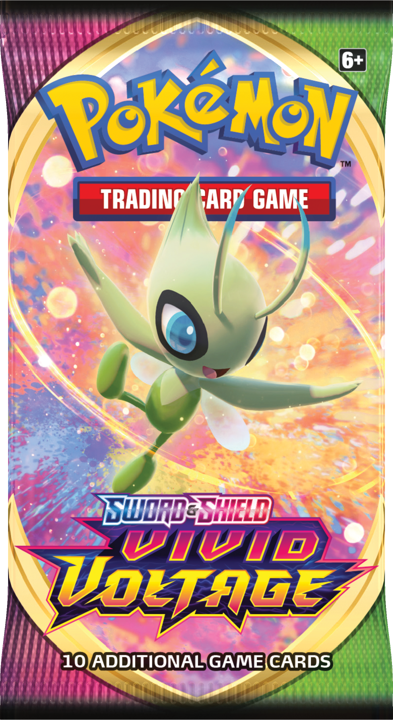 Sword & Shield - Vivid Voltage Booster Pack - Celebi Art