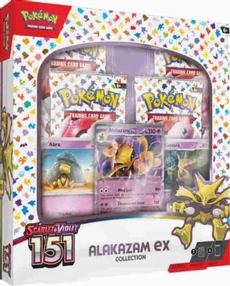 Scarlet and Violet 151 - Alakazam EX Collection Box