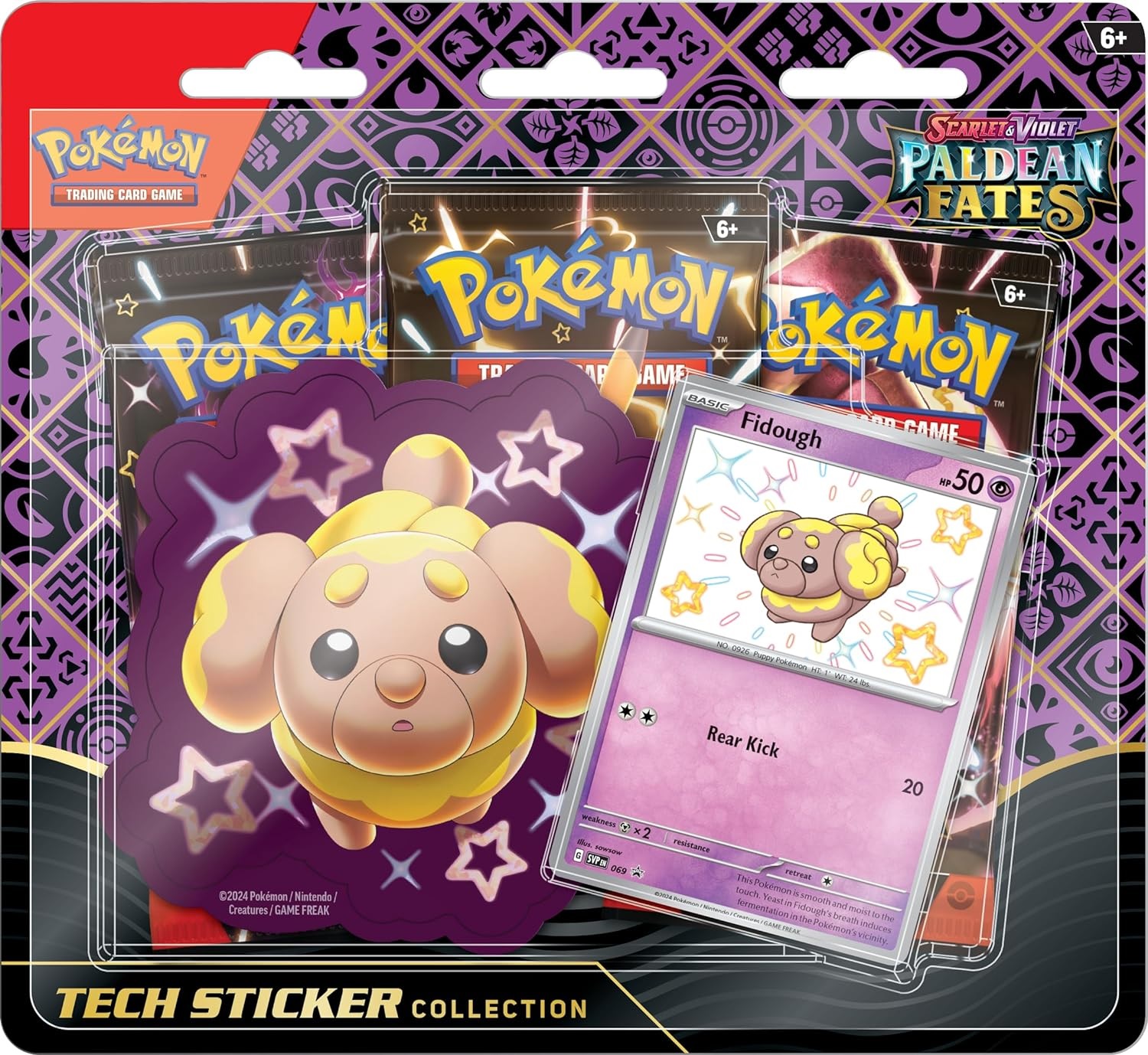 Scarlet & Violet - Paldean Fates Tech Sticker Collection - Fidough