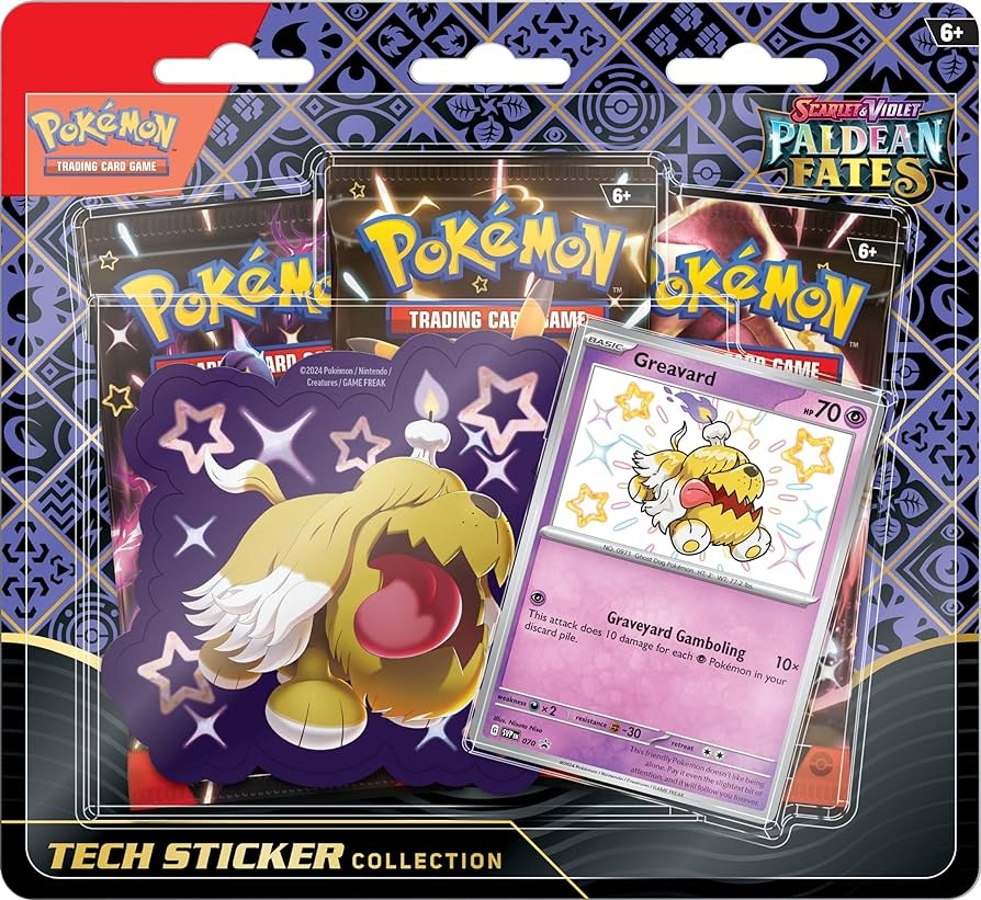 Scarlet & Violet - Paldean Fates Tech Sticker Collection - Greavard