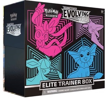 Sword & Shield - Evolving Skies Glaceon/Vaporeon/Sylveon/Espeon Elite Trainer Box 