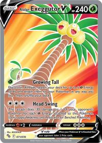 pokemon pokemon go alolan exeggutor v 071 078 full art