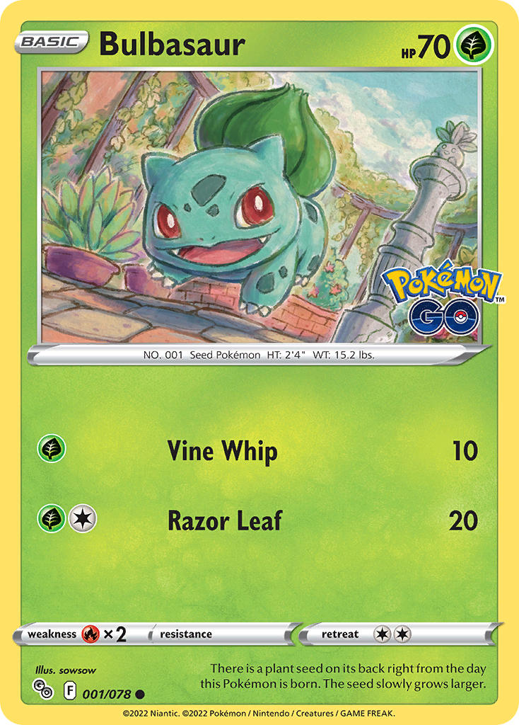 Bulbasaur 001-078 (RH)