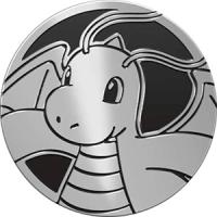 pokemon pokemon pins coins accesories jumbo coin dragonite silver