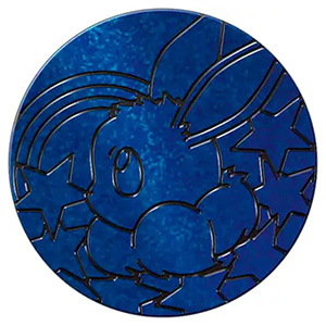 Jumbo Coin - Eevee (Glitter - Dark Blue)