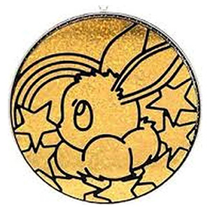 Jumbo Coin - Eevee (Glitter - Gold)