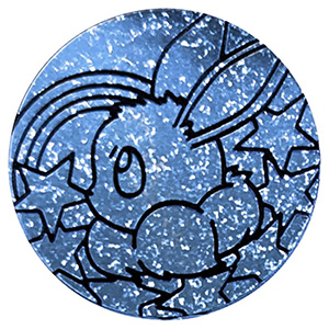 Jumbo Coin - Eevee (Glitter - Light Blue)