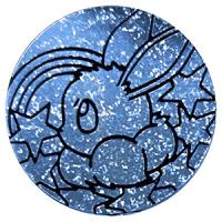 pokemon pokemon pins coins accesories jumbo coin eevee glitter light blue