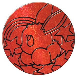 Jumbo Coin - Eevee (Glitter - Red)