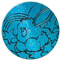 pokemon pokemon pins coins accesories jumbo coin eevee glitter teal