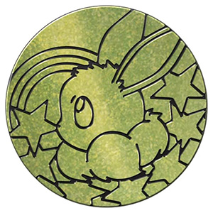 Jumbo Coin - Eevee (Glitter - Green)