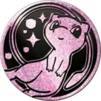 pokemon pokemon pins coins accesories jumbo coin mew sparkle