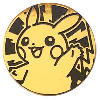 pokemon pokemon pins coins accesories jumbo coin pikachu waving gold