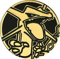 pokemon pokemon pins coins accesories jumbo coin rayquaza gold