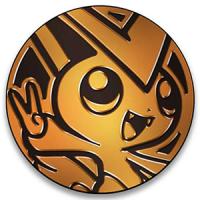 pokemon pokemon pins coins accesories jumbo coin victini bronze