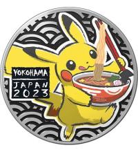 pokemon pokemon pins coins accesories jumbo coin yokohama noodles pikachu