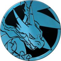 pokemon pokemon pins coins accesories midsize coin mega charizard blue