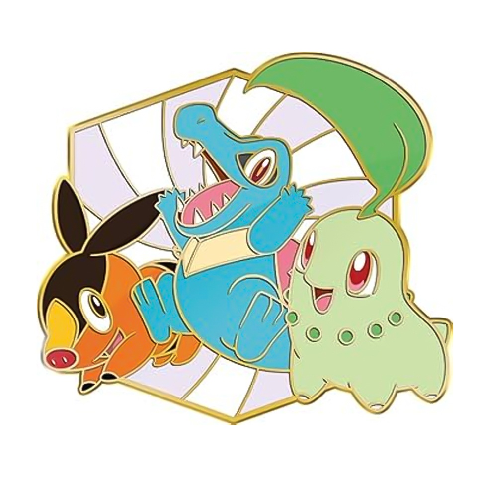 Tepig, Totodile & Chikorita Pin