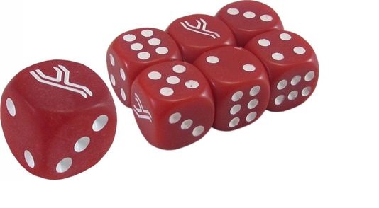 Premium Trainers XY Collection Red 'Y' Dice Set of 6 with Bonus Die