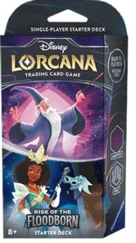 lorcana disney lorcana starter decks rise of the floodborn starter deck amethyst steel