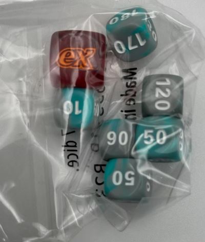 Scarlet Violet Dice Set
