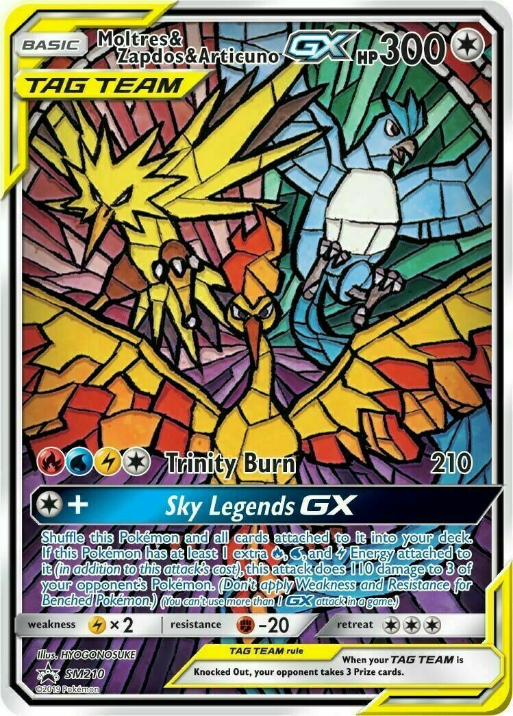 Moltres & Zapdos & Articuno GX - SM210