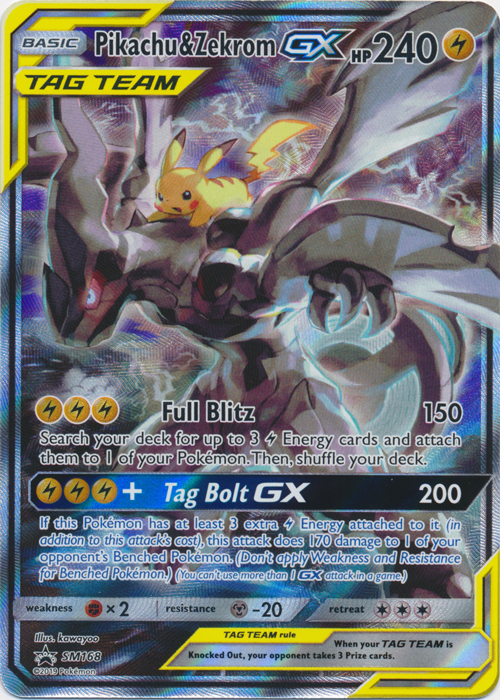 Pikachu & Zekrom-GX - SM168