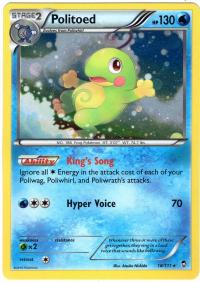 pokemon pokemon promos politoed 18 111 galaxy holo