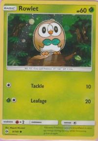 pokemon pokemon promos rowlet 9 149 galaxy holo