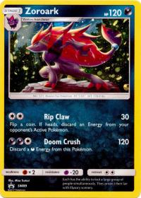 pokemon sun moon promos zoroark sm89