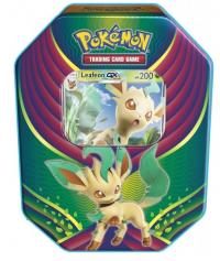 pokemon pokemon tins 2018 leafeon gx tin