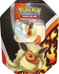 pokemon pokemon tins 2021 eevee evolutions flareon v tin