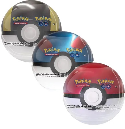 Pokemon GO Poke Ball Tin - Set of 3