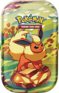pokemon pokemon tins scarlet violet prismatic evolutions mini tin flareon preorder