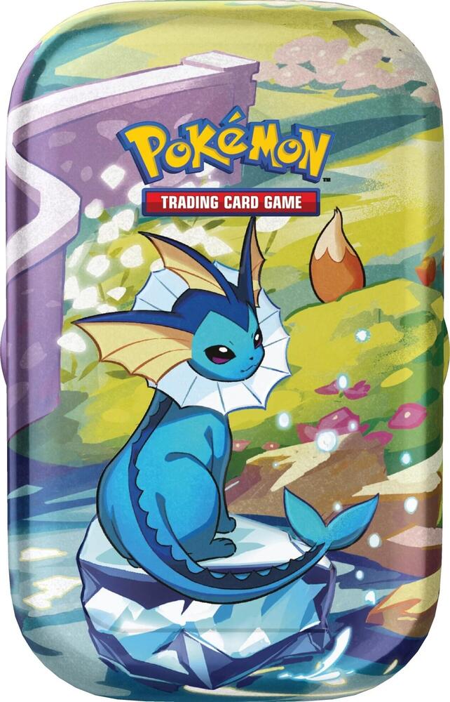 Scarlet & Violet - Prismatic Evolutions Mini Tin Vaporeon - Preorder