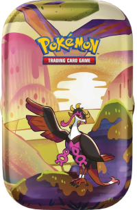 pokemon pokemon tins scarlet violet shrouded fable mini tin fezandipiti