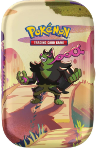 pokemon pokemon tins scarlet violet shrouded fable mini tin okidogi