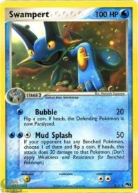 pokemon pop series 1 swampert 5 17 holo