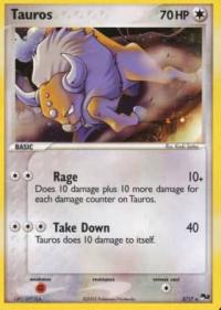 pokemon pop series 2 tauros 5 17 holo