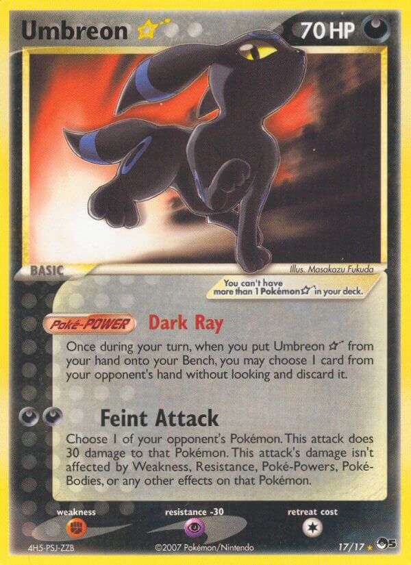 Umbreon Gold Star - 17-17