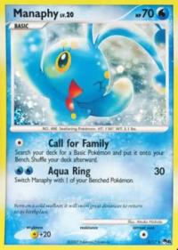 pokemon pop series 6 manaphy 3 17 holo