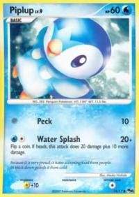 pokemon pop series 6 piplup 15 17 holo