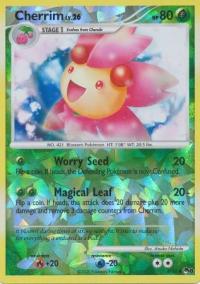 pokemon pop series 8 cherrim 6 17 shattered reverse holo