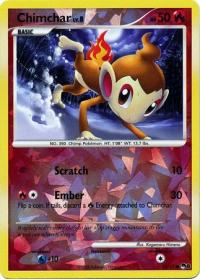 pokemon pop series 8 chimchar 12 17 shattered reverse holo