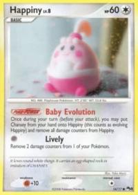 pokemon pop series 8 happiny 14 17 holo