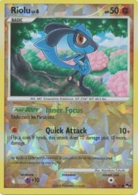 pokemon pop series 8 riolu 16 17 shattered reverse holo